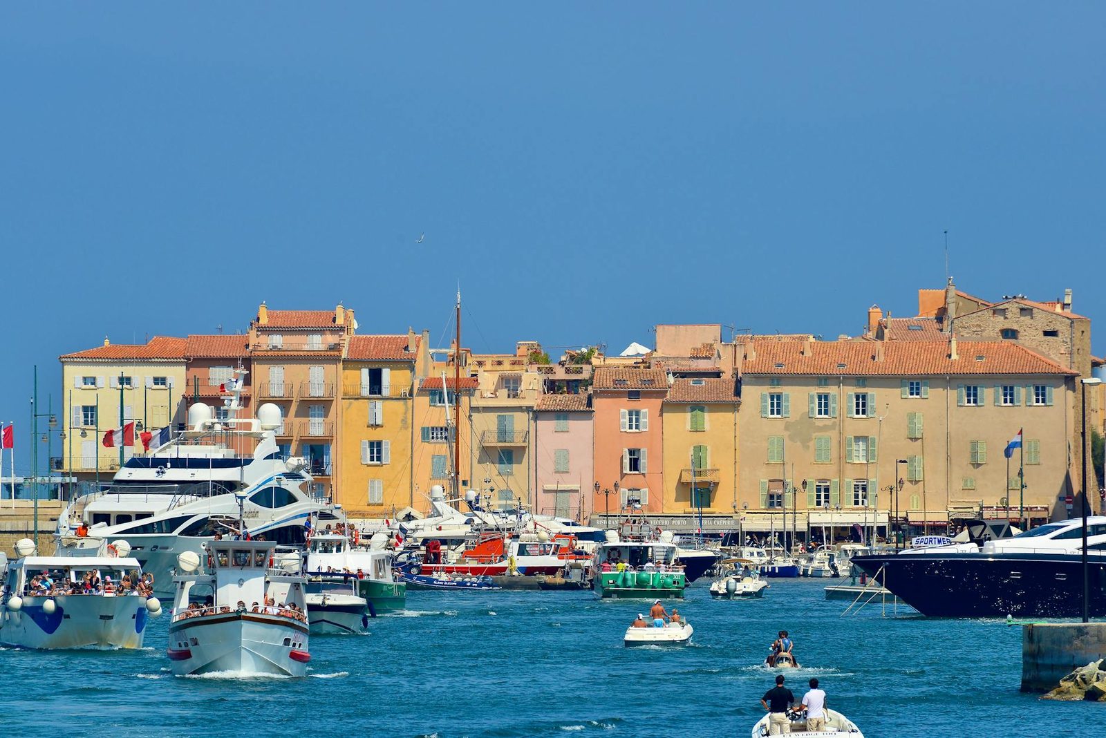 Mediterranean yacht anchorage