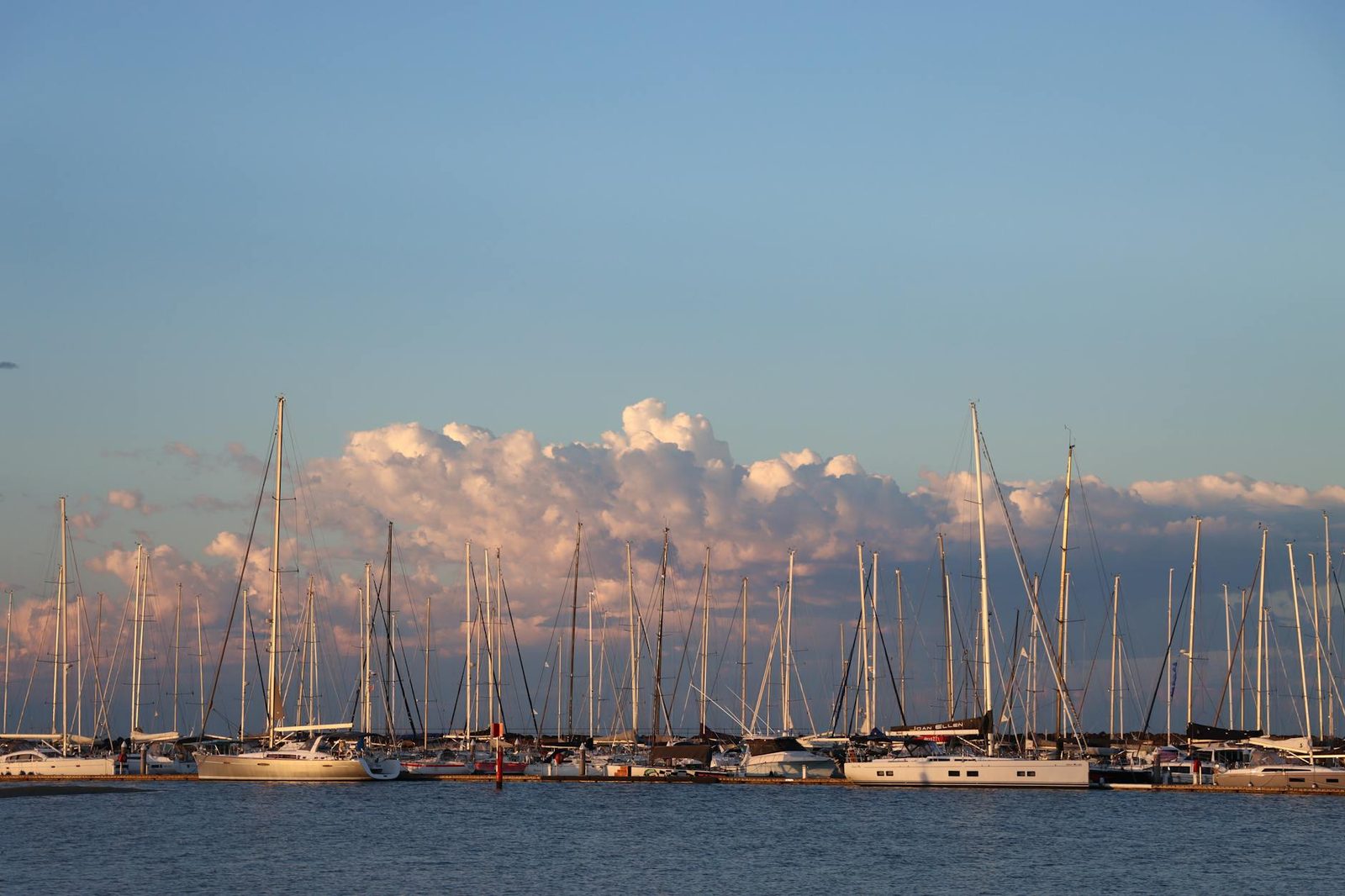 Antibes marina with superyachts
